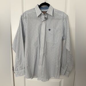 Ariat Men's White Button Down Shirt
